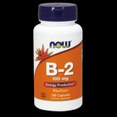 Vitamin B2 Riboflavin 100 MG 100 kapslí NOW FOODS